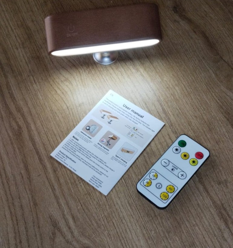 Rechargeable 360° Rotating Solid Wood Magnetic Night Light - use PICKDBEST10 (10% off)