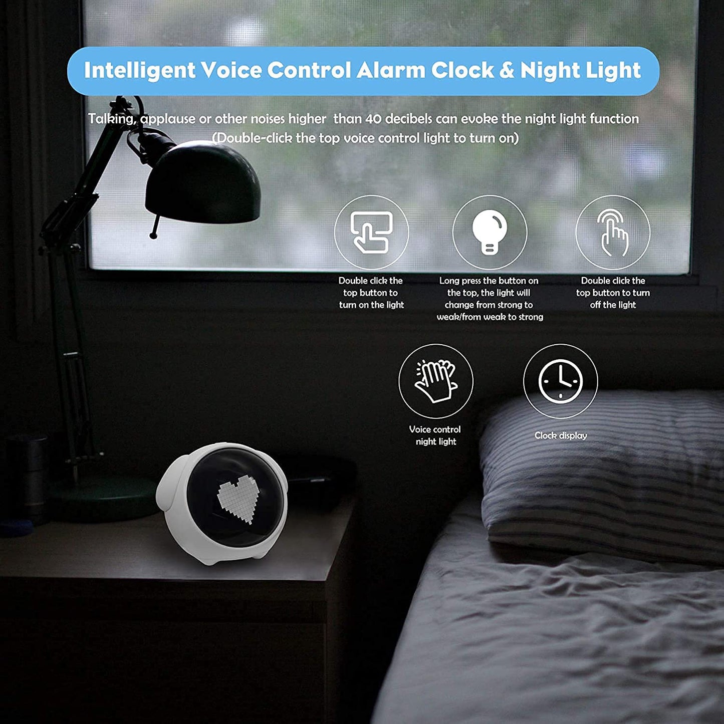 Emoji Alarm Clock - use PICKDBEST10 (10% off)