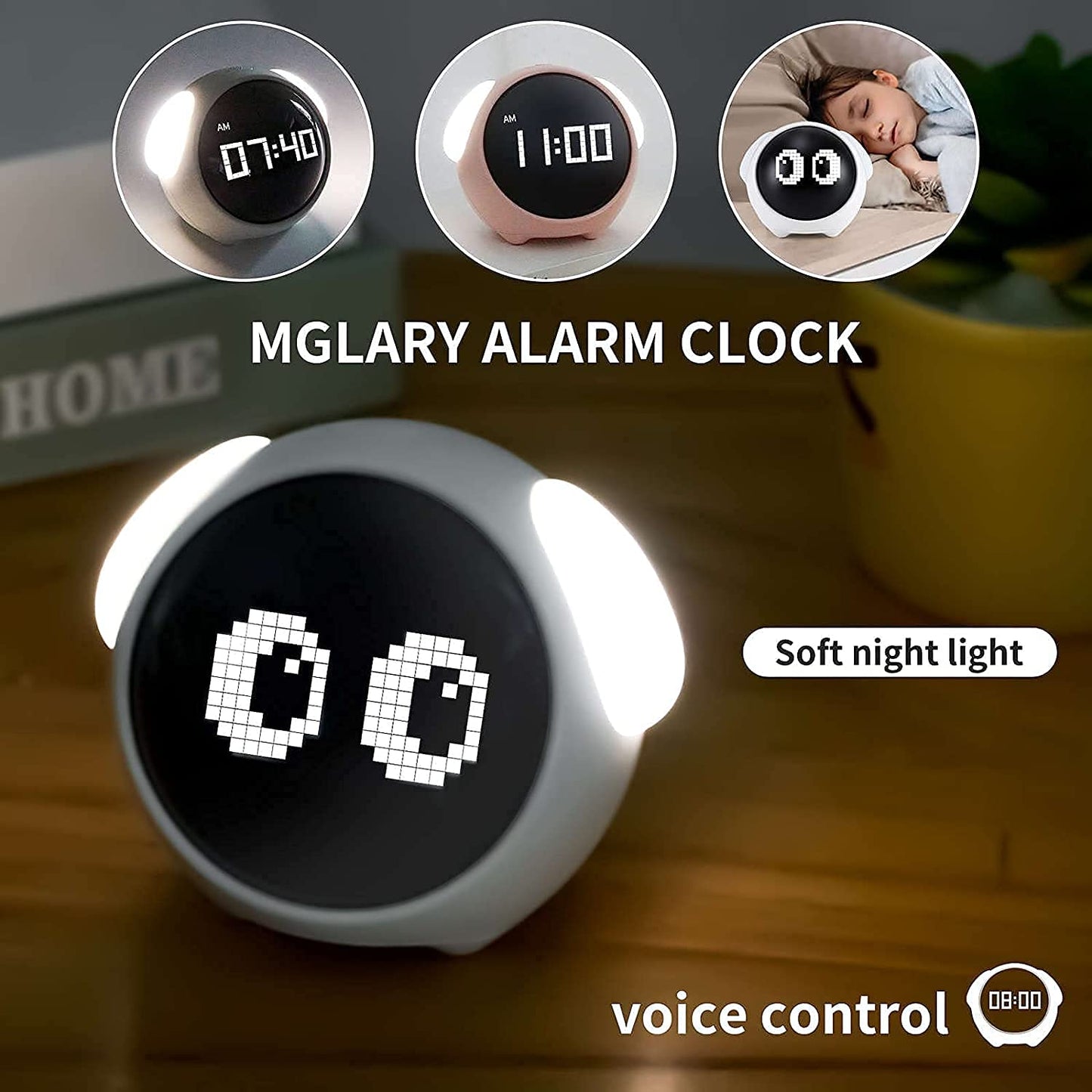 Emoji Alarm Clock - use PICKDBEST10 (10% off)